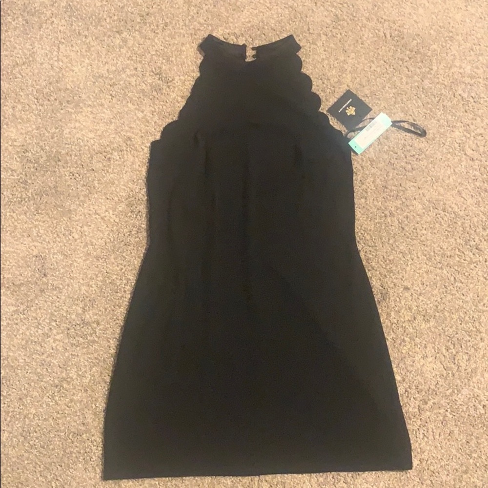 Fortune + Ivy Marina Scallop Detail Dress